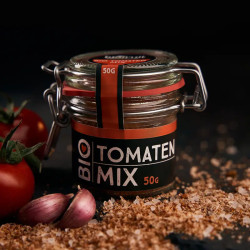 Der Bio-Tomatenmix 50g im Bügelglas mit feinstem Salz